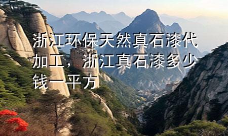 浙江環(huán)保天然真石漆代加工，浙江真石漆多少錢一平方