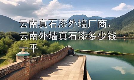 云南真石漆外墻廠商，云南外墻真石漆多少錢一平