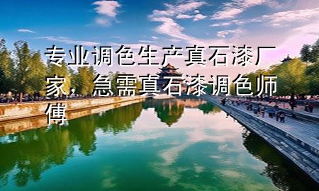 專業(yè)調(diào)色生產(chǎn)真石漆廠家，急需真石漆調(diào)色師傅