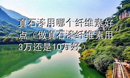 真石漆用哪個纖維素好點(diǎn)（做真石漆纖維素用3萬還是10萬好）
