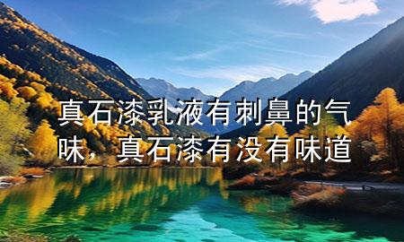 真石漆乳液有刺鼻的氣味，真石漆有沒有味道