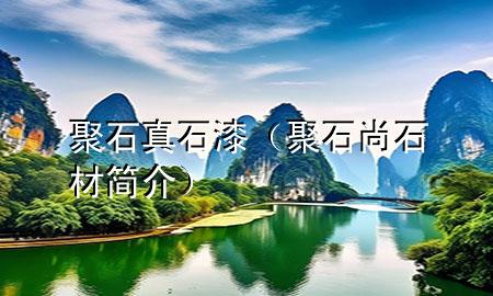 聚石真石漆（聚石尚石材簡介）
