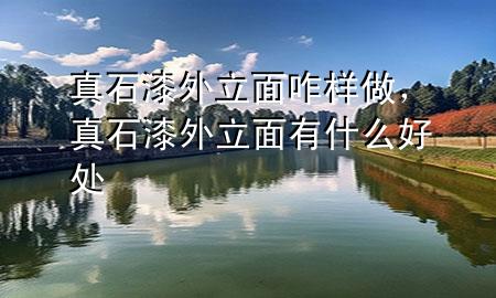 真石漆外立面咋樣做，真石漆外立面有什么好處