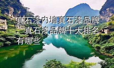 真石漆內(nèi)墻真石漆品牌，真石漆品牌十大排名有哪些