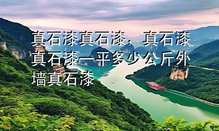 真石漆真石漆，真石漆真石漆一平多少公斤外墻真石漆