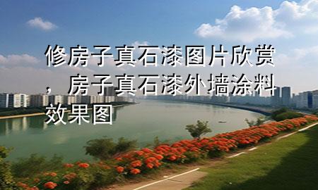 修房子真石漆圖片欣賞，房子真石漆外墻涂料效果圖