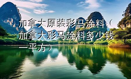 加拿大原裝彩馬涂料（加拿大彩馬涂料多少錢一平方）